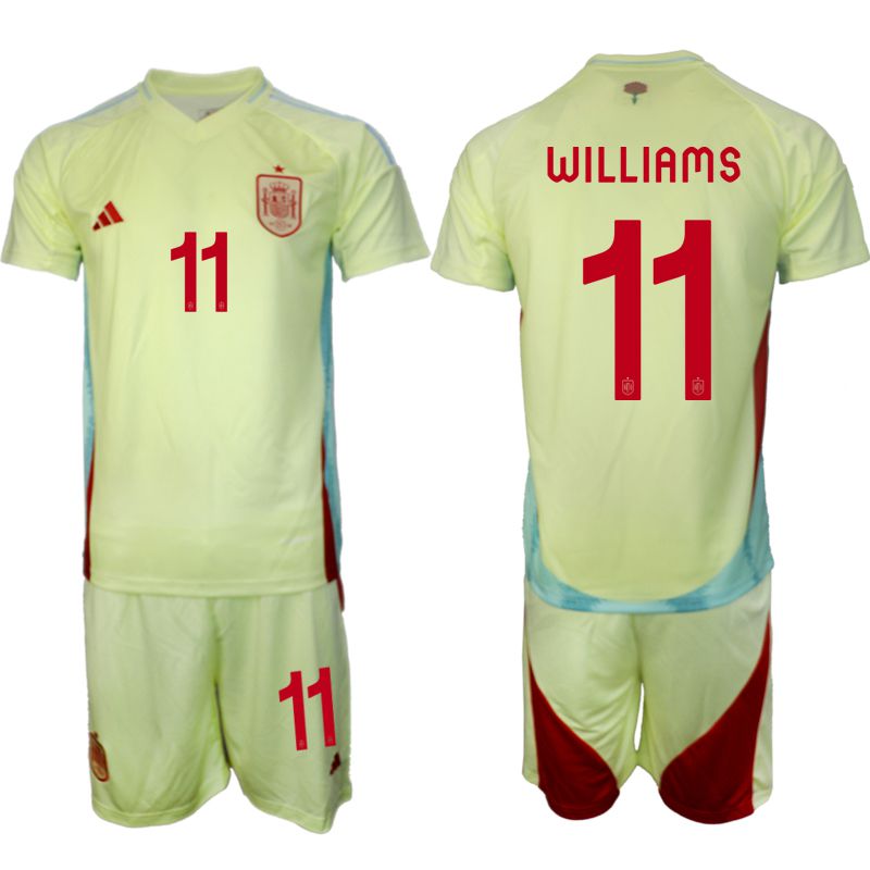 Men 2024-2025 Season Spain away green #11 Soccer Jersey->spain jersey->Soccer Country Jersey